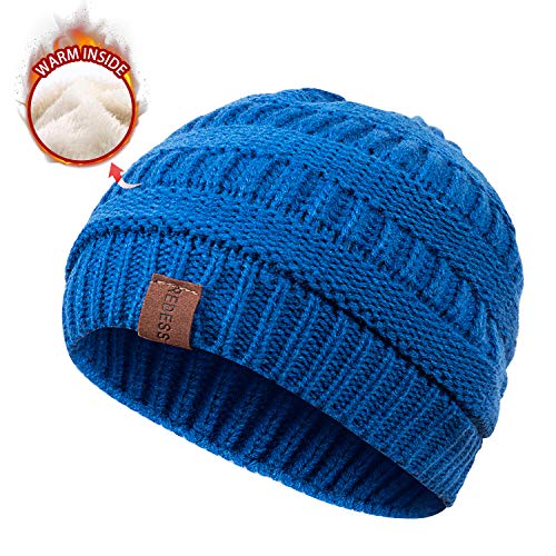 image for REDESS Baby Kids Winter Warm Fleece Lined Hats, Infant Toddler Childre