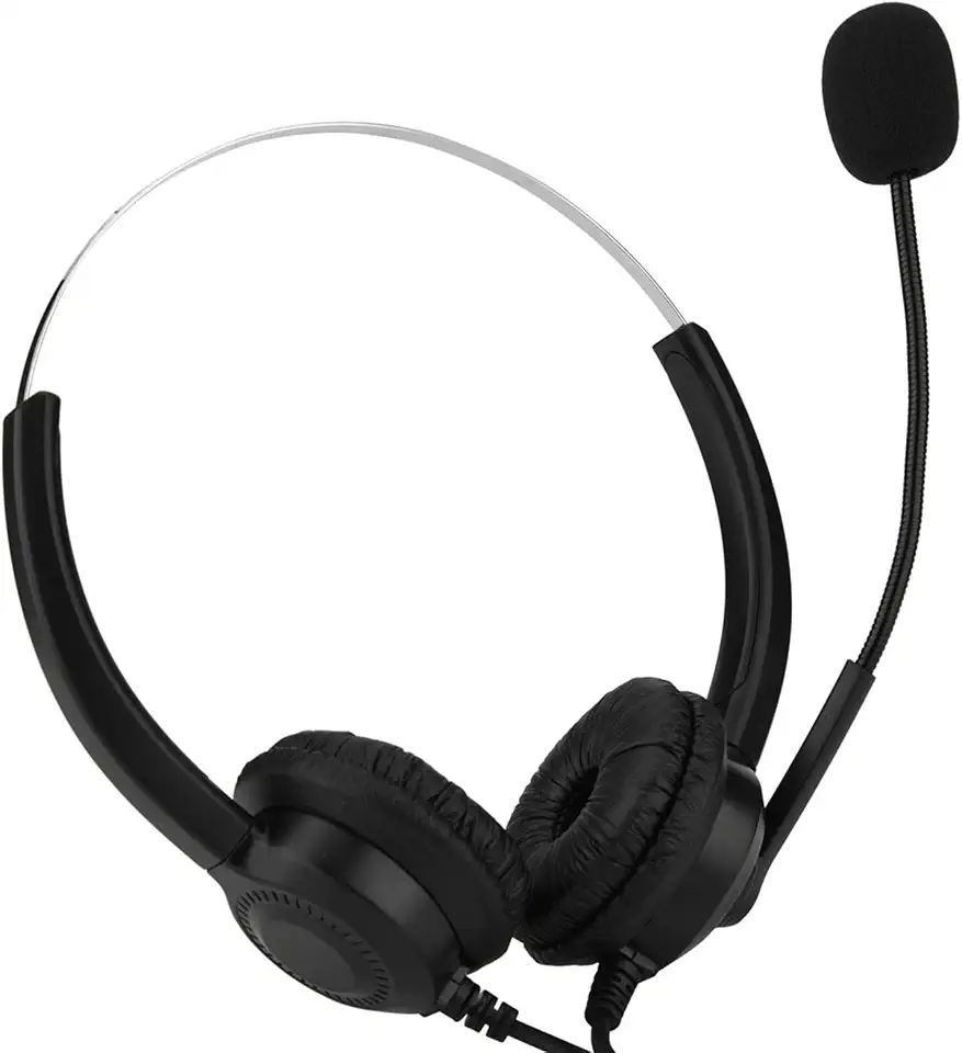 USB Headset, Noise Cancelling Call Center Headset with Mute