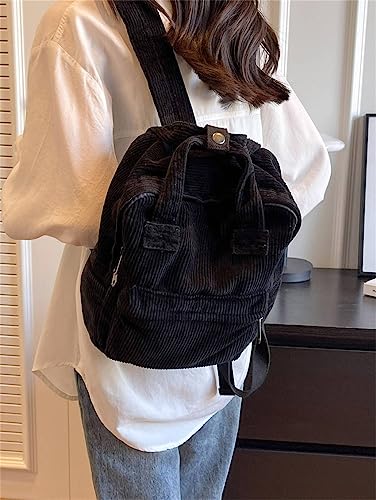 Image of MaxxCloud Vintage Denim Laptop Backpack Casual Canvas Daypack Handbag Purse Lightweight Rucksack Shoulder Bag