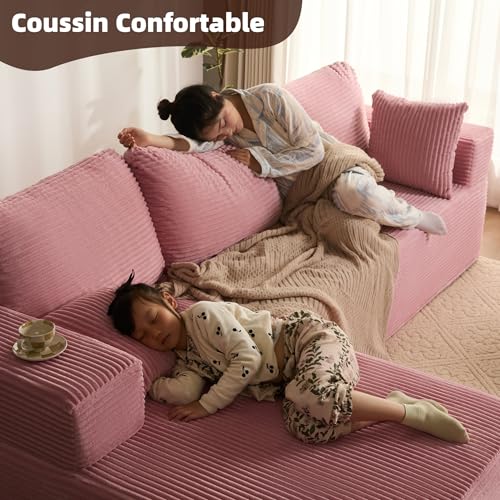 Variante de Litbird sofá chaise longue Rosa (Chaise Longue Izquierda)