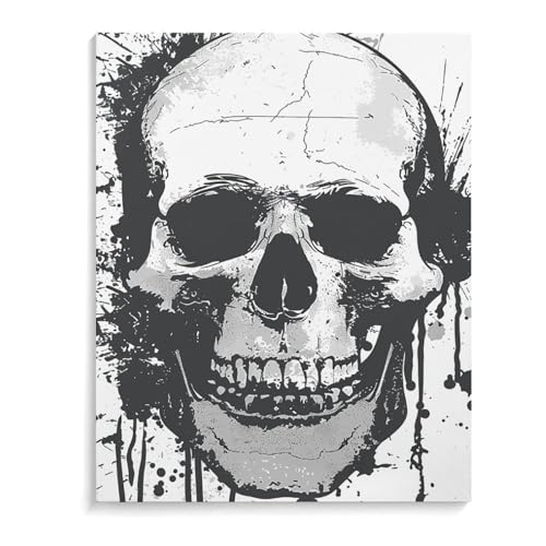 Décoration murale tête de mort pour esthétique de chambre à coucher cosy