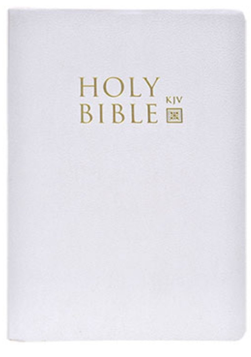 Holy Bible,Baptism Gift King James Version (White)