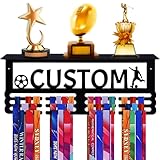 ZEXUPER Personalisierte Medaillenhalter Kinder Display Aufhänger für Auszeichnungen Bänder - Medaille Rack benutzerdefinierte Rennen Medaille Aufhänger für Wand Medaille für Läufer Sportler