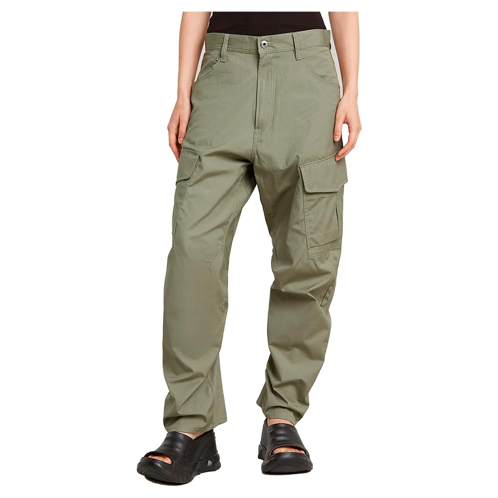 G-STAR Raw Cargo Cord 3D Boyfriend Hose Pantaloni, Verde (Shamrock D23221-9706-2199), 34W Donna-image