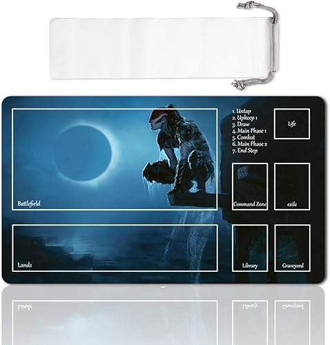 Miniatura 15 de Juego de mesa MTG Playmat Games Tamaño 60X35 cm CCG Compatible para TCG RPG CCG Play Mats (Nissa, Voz de ZENDIKAR-Zone)