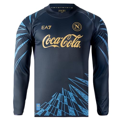 Sweat SSC Napoli Felpa Pre-Match Blu 2025/2026 mixte à manches longues