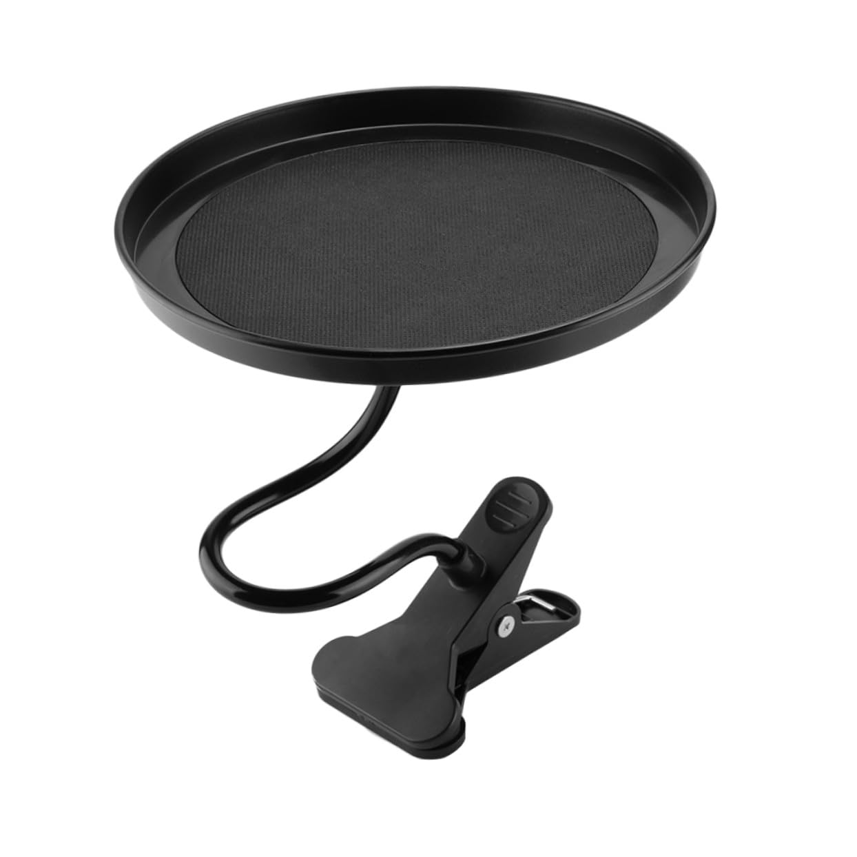 Support de plateau voiture avec porte-boissons noir flexible pour repas sur siège auto