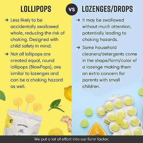 Mommabear All-Natural Motion Sickness And Travel Sickness Soothing Lollipops | Calming And Delicious Ginger Lollipops With Lemon Flavors For Adults, Pregnant Women & Kids 3+ | 10 Count Pack #TOP7