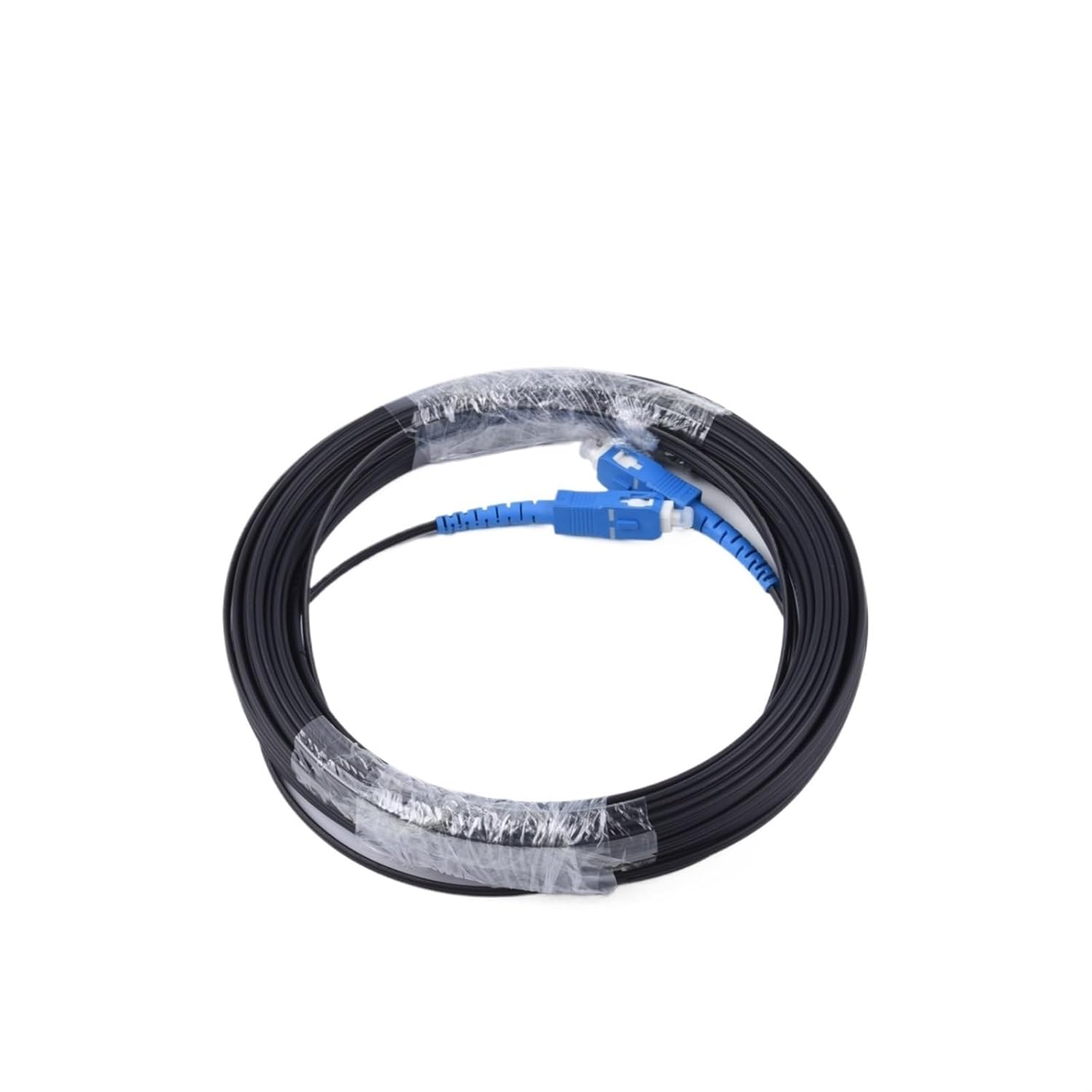 UPC SC to SC Fiber Optic Extension Cable Single-Core Single Mode Simplex Outdoor Indoor Patch Cord 50M/80M/100M Wire(Outdoor 100M)