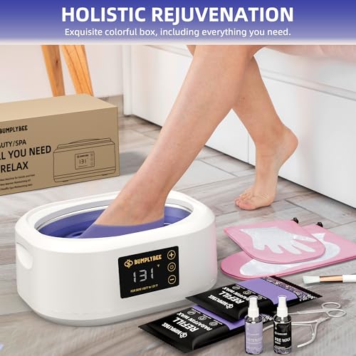 Bumplybee BPB-L200WAX8-KIT Paraffin Wax Machine For Hand And Feet, 3500Ml Hand Wax Paraffin Machine With 8 Pack Lavender Paraffin Wax, Hand Paraffin Wax Machine Paraffin Bath Set thumb #3