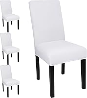 Vista 93 de JQinHome 6 fundas protectoras para sillas de comedor, de alta elasticidad, extraíbles y lavables, para el hogar, fiesta, hotel, ceremonia de boda