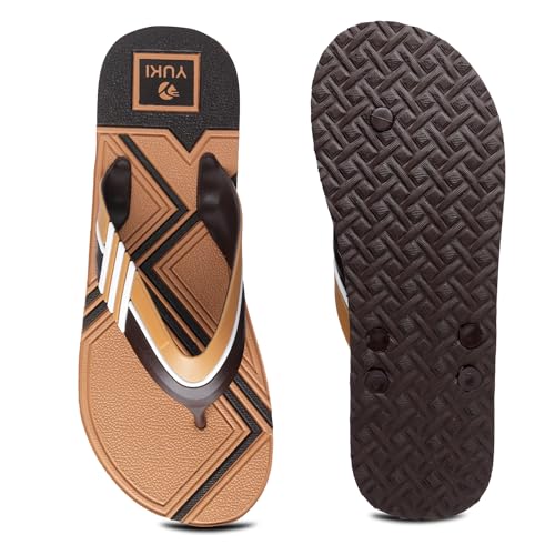 Image of YUKI Men Slippers | Stylish Hawai Chappal Rubber Flip Flops Slippers, Comfortable & Ultra-Light, Waterproof Non-Slip Thong