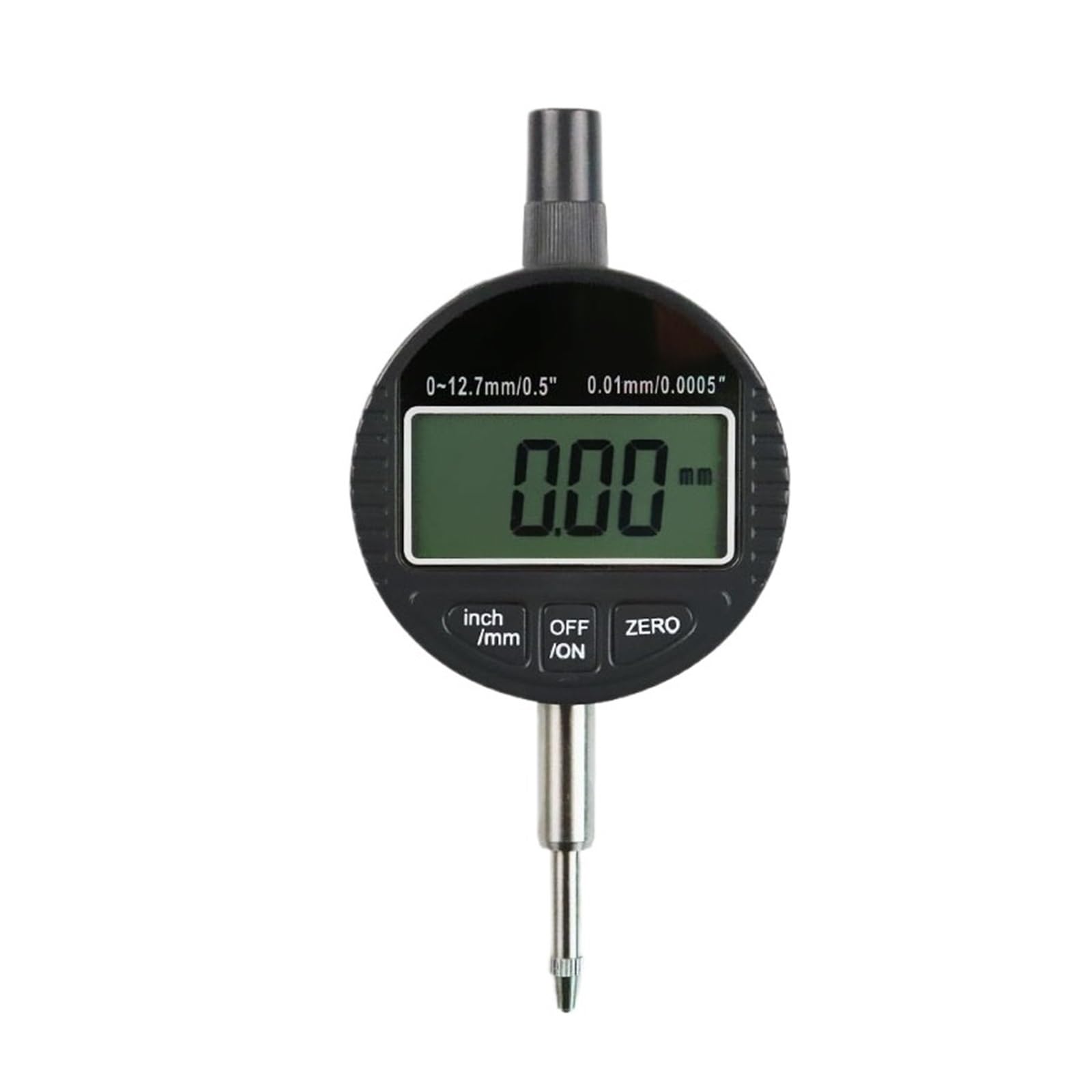 Indicatore di Portata 0-12,7 mm/0,5" 0-25,4 mm/1" Comparatore Digitale Strumento di precisione 0,01 mm/0,0005" 0,0001 mm/0,00005" Strumenti Tester(0-12.7 0.01mm)