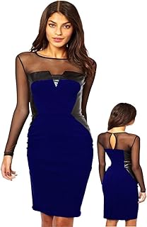 فستان نسائى قصير مزين بجلد