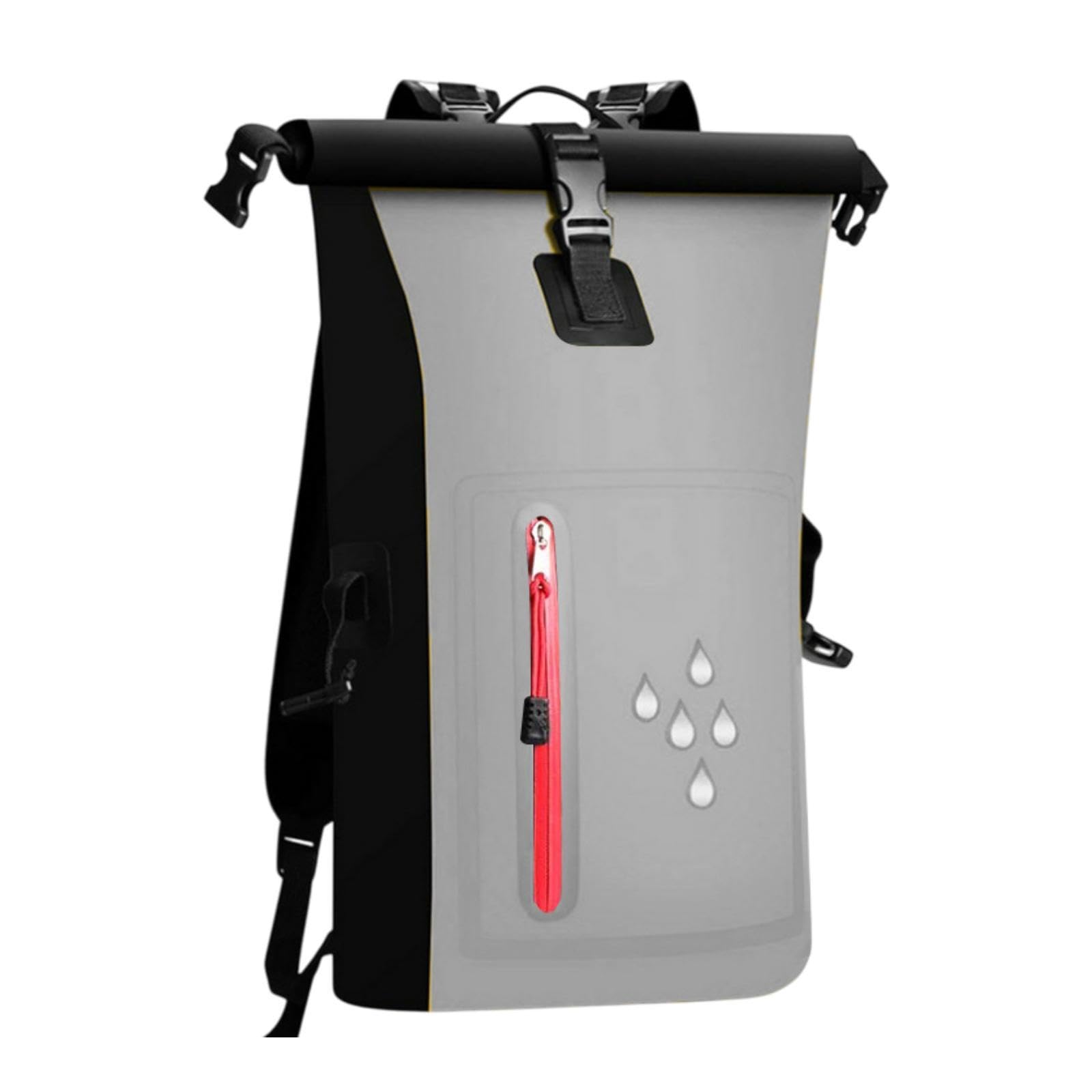 predolo Bolsa Seca Impermeable de 25 L, Multifuncional, Ligera, para Flotar, Mochila Impermeable para Canoa, Pesca, Esquí Y Vela.