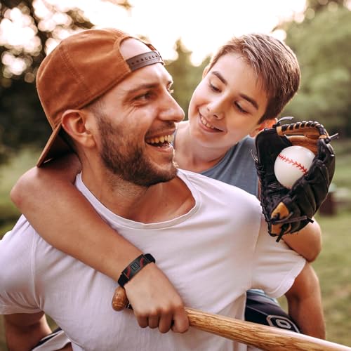 Baseball Initial Bracelets for Men, Adjustable Elastic Stretch Strap - image 8