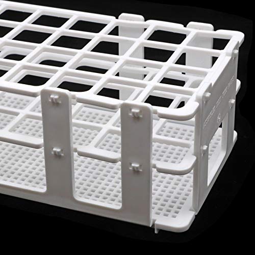 2 Pz Porta Provette Plastica Laboratorio 60 Fori /...