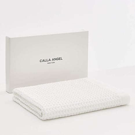 Amazon Calla Angel New York 最高級 極上 ワッフル 大判 バスタオル 速乾 抗菌 箱入り ギフトにも最適 人気 高級エジプト綿 Giza86 年 マルスシリーズ 選べる3色 バスタオル ホワイト 1枚 タオルセット ホーム キッチン オンライン通販