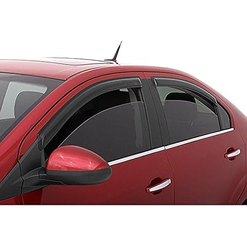 VIOJI 4pcs Front + Rear Smoke Sun Rain Guard Vent Shade Window Visors Compatible with 02-06 Altima Cover
