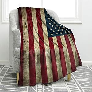 Jekeno American Flag Gifts Blanket for Men Women USA Flag Throw Blankets for Adult Kids Boys Girls Christmas Birthday Independence Day American Decor Gifts for Home Bed Couch