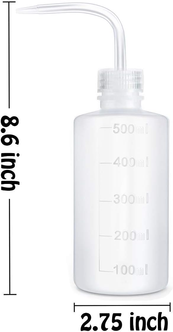 Axe Sickle 3 Pcs Plastic Safety Squeeze Bottle 500 mL Wash Bottle Watering Tool, Lab Tip Liquid Storage, 16oz / 3 Bottle.