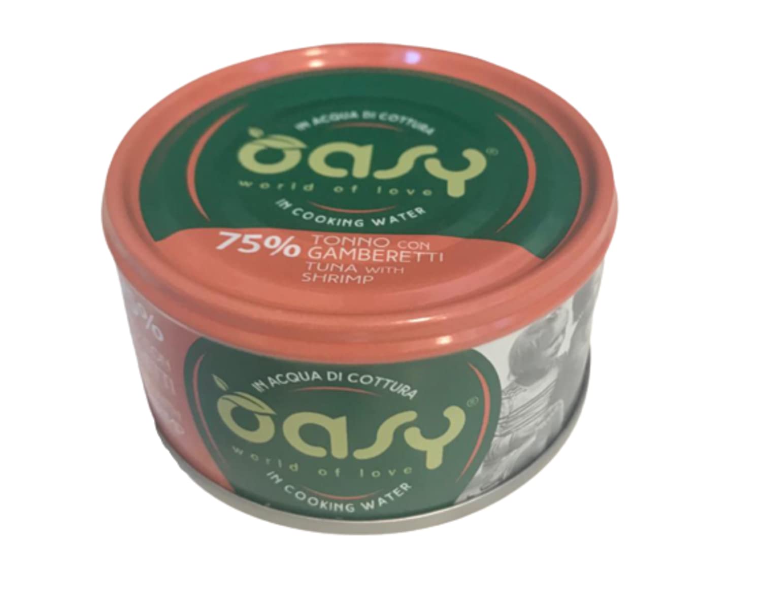 Oasy More Love naturalna mokra karma dla dorosłych kotów smak tuńczyka z krewetkami. Opakowanie 24 pudełka (1 pudełko = 70 g) formuła bezglutenowa
