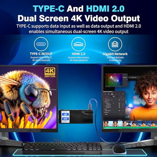 Image of PC Stick Win 11 Pro, Celeron J4115 8GB DDR4 RAM 128GB eMMC Fanless Mini Computer, Dual WiFi /BT5.2 /4K 60Hz /USB PD3.0 Business Office Industrial Media Desktop Computers