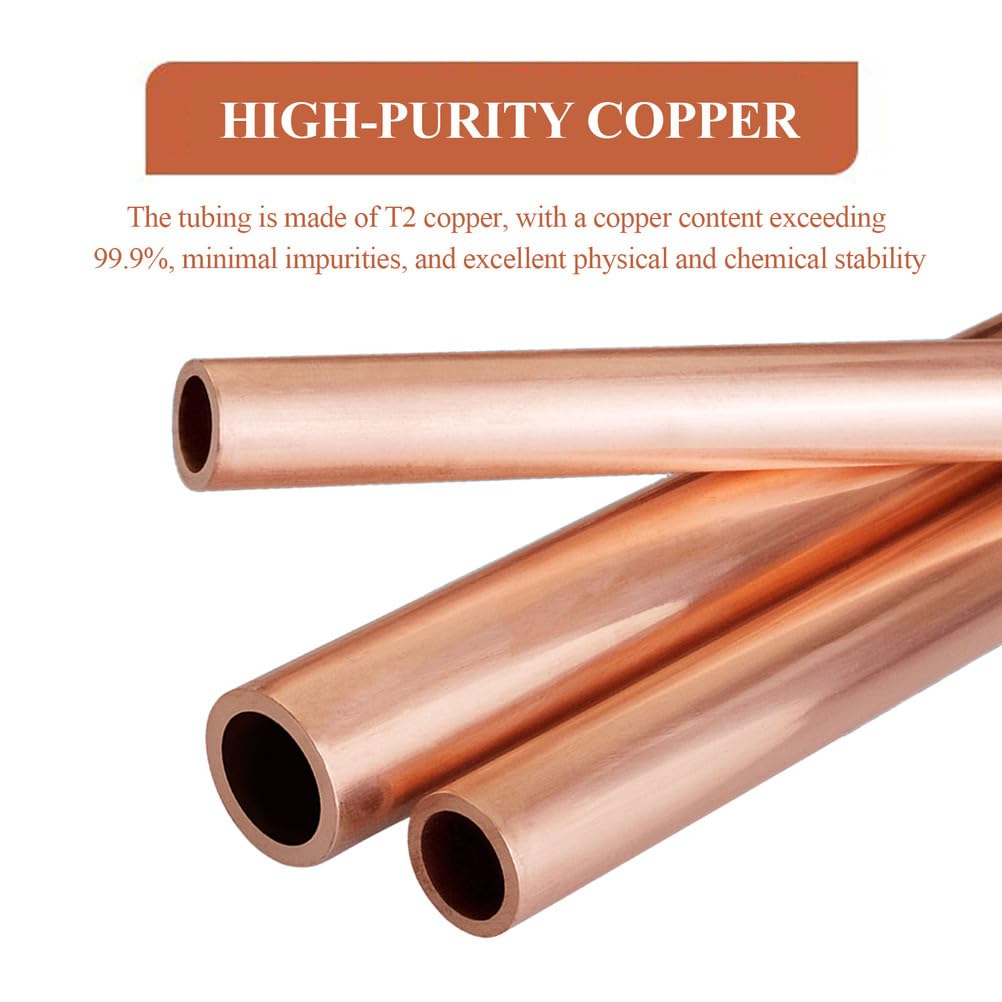 1 Tubo De Cobre 25 Mm Diámetro Exterior, 500 Longitud, Redondo Sin Costuras T2 | Tubería de cobre puroProyectos de laboratorio de ingeniería de bricolaje de alta ductilidad