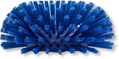 SPARTA Tank and Kettle Scrub Brush Heavy-Duty Tile Brush, Color-Coded and Handle Compatible (Sold Separately) for Optimal Access In Spacious Containers, Plastic, 5.25 X 7.5 Inches, Blue, (Pack of 2)