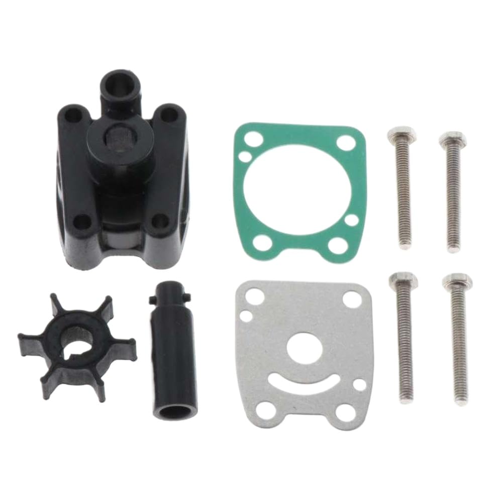 Kit di riparazione della girante della pompa dell'acqua, in metallo, compatibile con il motore fuoribordo 2T 4HP 5HP