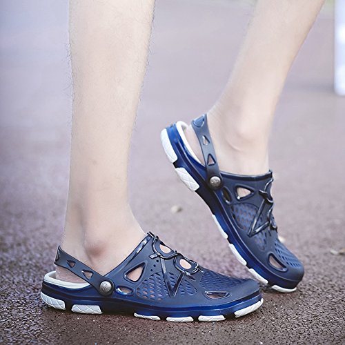 Ziitop Mens Clogs Mens Garden Shoes Light Mules And Clogs Beach Sandals Slip On Water Shoes For Men Nany Blue 10 D(M) Us/Eu 44 #TOP4