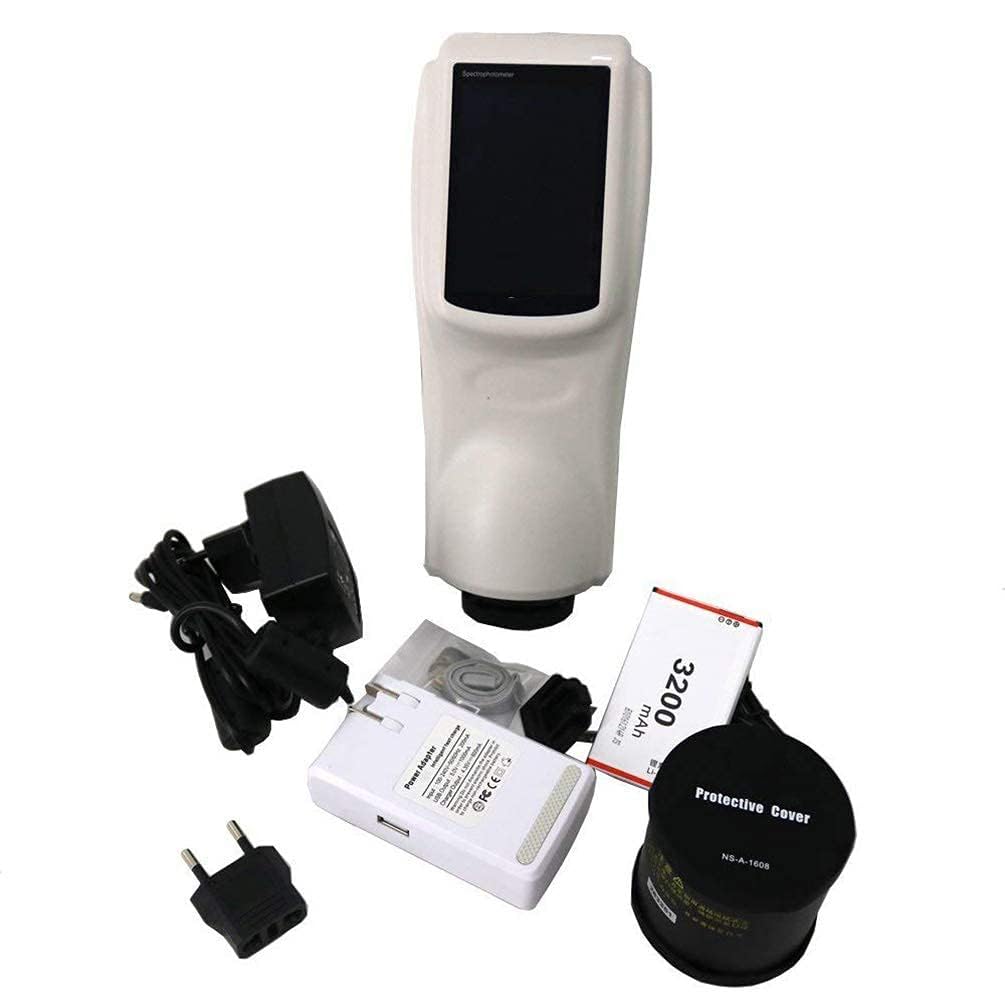 D/8 Spectrophotometer 8mm Aperture Colorimeter Color Difference Tester Meter with TFT 3.5 Inch Capacitive Touch Screen Display Data Memory Function