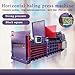 Robust Horizontal Press Baler High-Productivity Hydraulic Baler with Fast Bale Ejec Industrial Hydraulic Baler PLC Touch Screen & Adjustable for Packaging Textiles Aluminum Cans & Mixed Recyclables