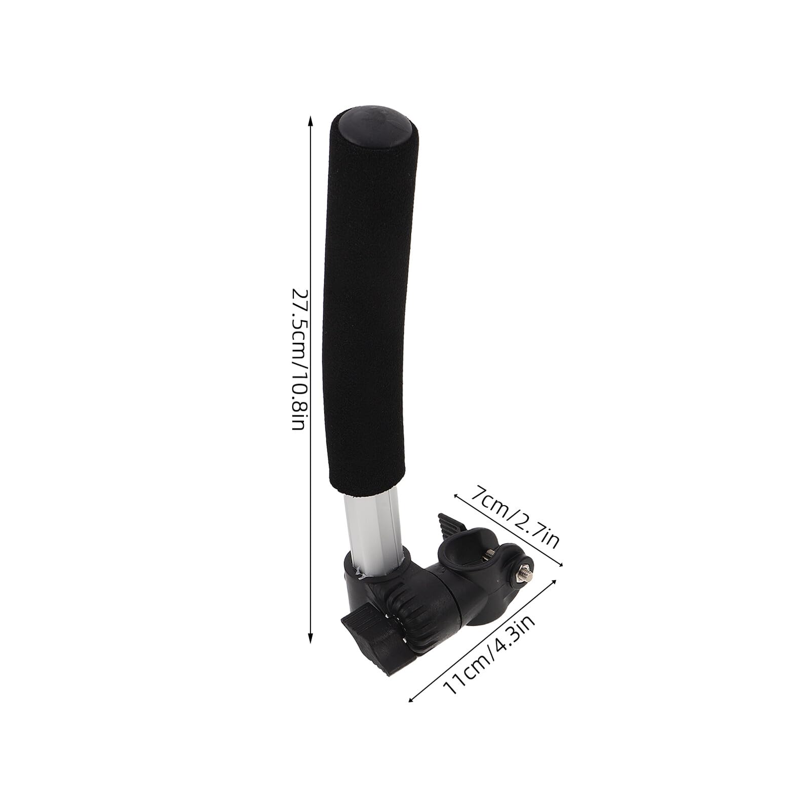 Anneome Extensores de Manijas para Silla de Ruedas de Acero Inoxidable, 1 Par, Barra de Extensión de 27,5 Cm para Reposapiés Ajustable, Compatibles Sillas Médicas y Andadores, Accesorios