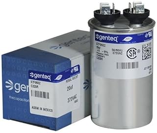 Mars 12214-20 uF MFD x 370 VAC Genteq Replacement Capacitor Round # C320R / 97F9602