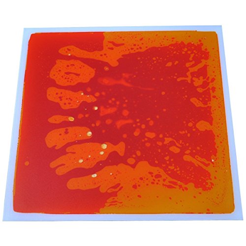 Art3d 1 Packung Liquid Fusion Floor Kinder entwickeln Mattenformen, 30 x 30 cm, gelb-rot