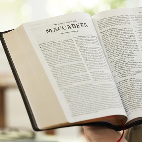 Image of Holy Bible: Revised Standard Version, Second Catholic Edition, Crimson, Leathersoft, Thinline, Large Print Catholic Bible, Comfort Print, Maps, 1 Ribbon Marker