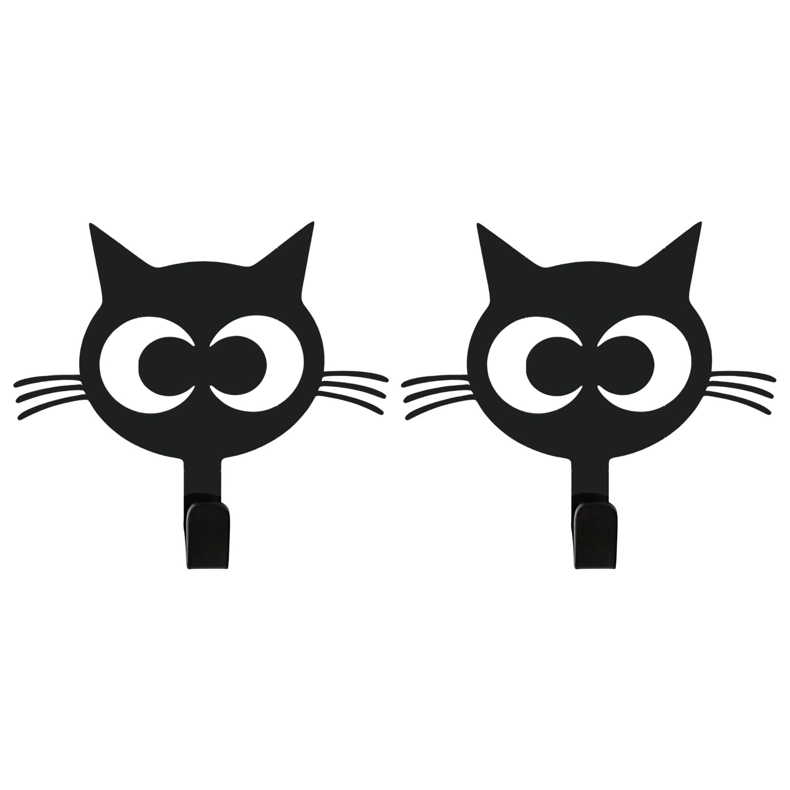 Piceioep of Decorative Cats Door Hooks Metal Construction Hanger Great for Bedroom Bathroom and Entryway Storage Space Saving Fasteners