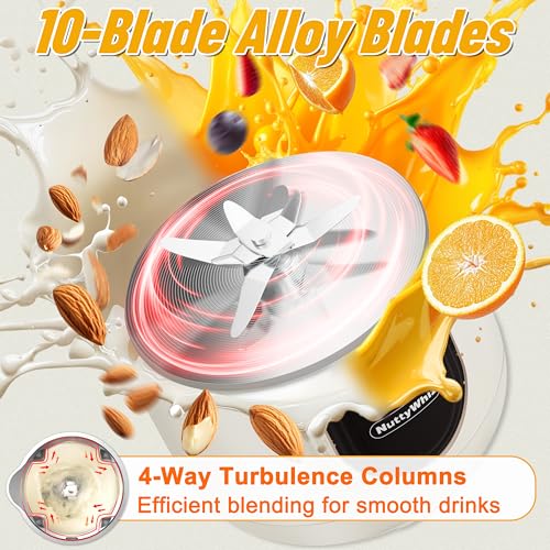 Image of 8-in-1 Nut Milk Maker, 12 Stainless Steel Blades 50oz - No Soak, Self-Clean, Delay Start & Keep Warm, for Almond /Soy /Oat Milk, Smoothies, Shakes - Plant-Based Dairy Free for Family & Party