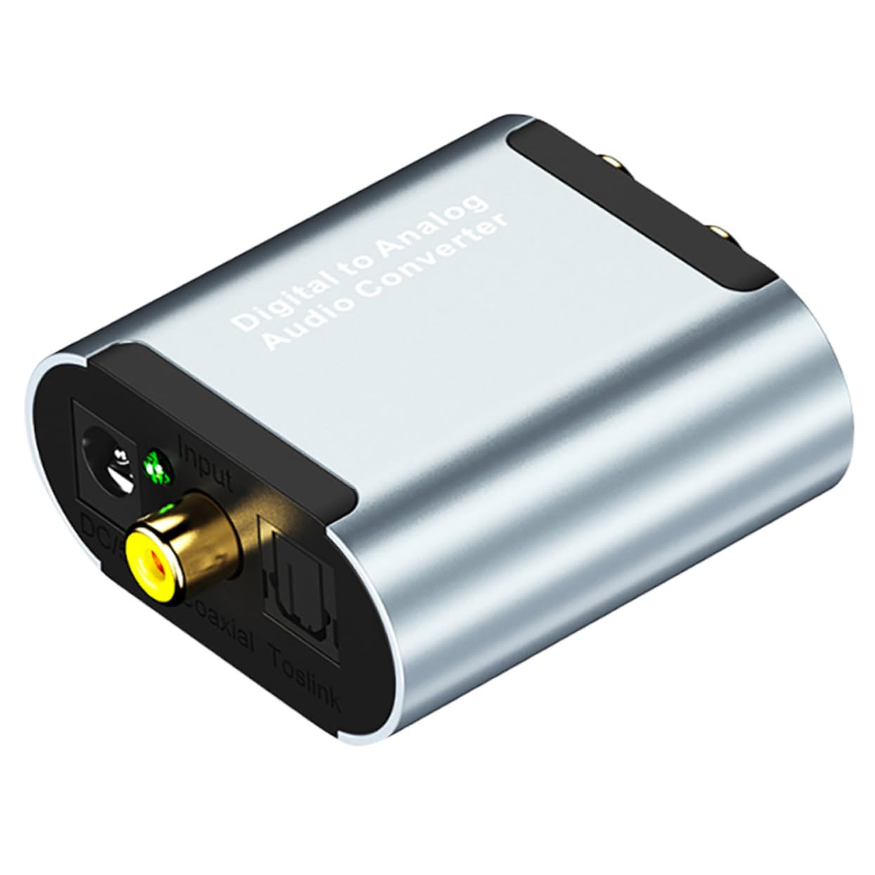 Convertitore Audio Digitale-analogico Lega di Alluminio in Fibra Ottica, e Coassiale Uscita 2x, e Jack 3,5mm, senza Rumore, 32-96 Khz