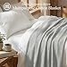 Threadmill Luxury Cotton Blankets for King Size Bed | All-Season Cozy 100% Cotton King Size Blanket | Herringbone Soft Fall Thermal Blanket fits California King Size Bed | Light Grey