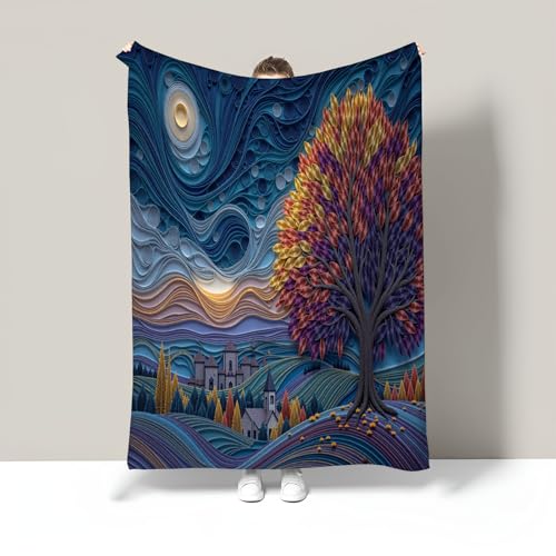 Couverture en flanelle microfibre douce moelleuse et chaude 130x150cm
