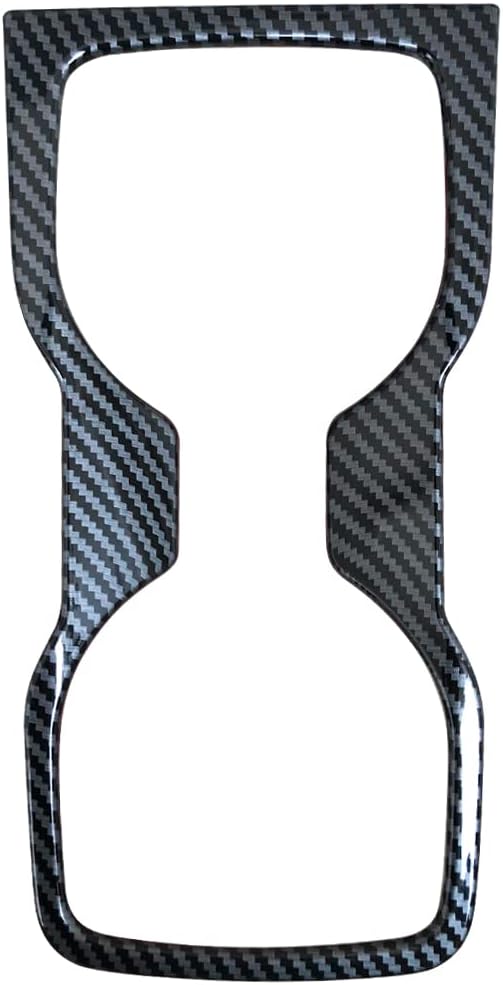 ruihe Carbon Fiber Pattern Car Gear Shift Knob Console Panel Trims Cup Holder Frame Cover Fit for Ford Ranger 2019 2020 2021 2022 North American Version High Version