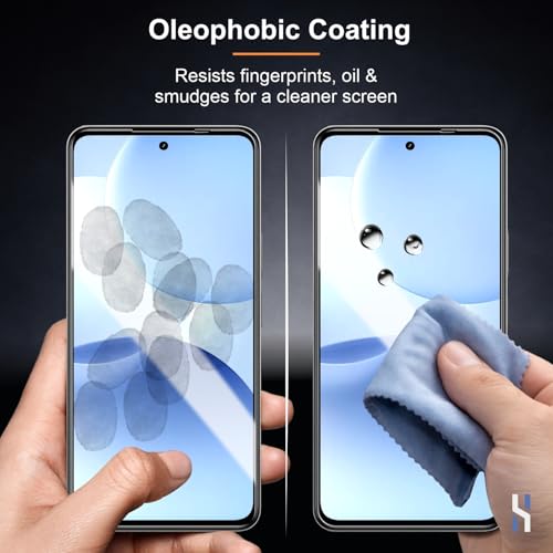 Image of Tempered Glass for Realme P4X - Military Grade 9H Screen Guard, Anti-Scratch, Shatterproof, Edge to Edge Full Coverage - Black Border