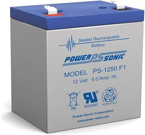 Poder Sonic Ps-1250 Batería 12v 5a SLA Ub1250 Ca1240 ADT Alarma Scooter Hgl5-12