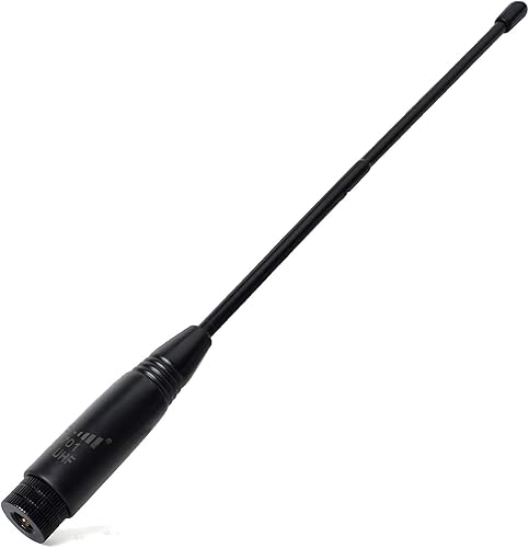 HYS NA-701 Walkie Talkie Antena de doble banda de 6.6 ft 27.6 in de repuesto de radio bidireccional con conector macho SMA para radios portátiles
