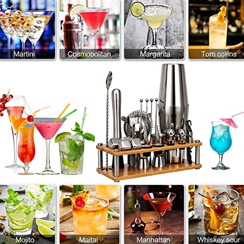 Set Cocktail Coctelera Boston Acero Inoxidable 20 Piezas miniatura 7