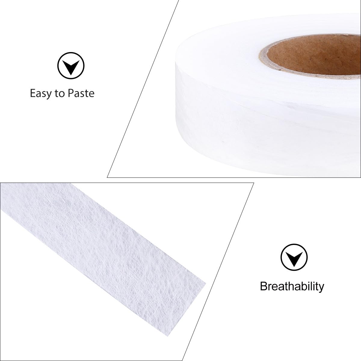 Double Sided Hemming Tape 2Cm X 70 Yards Non-Woven Hot Melt Adhesive Tape for Garment Sewing Iron-On Fabric Accessories 2pcs for Clothing Repairs and DIY Crafting
