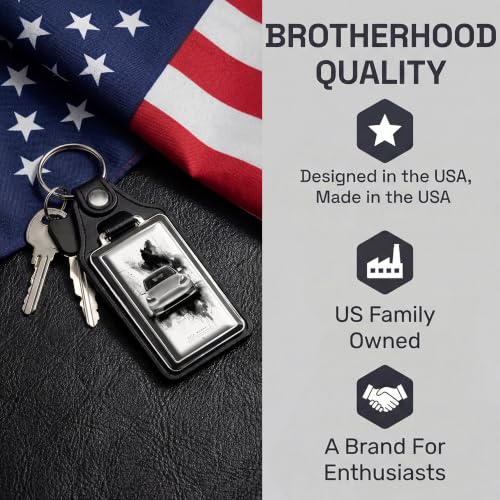Image of Brotherhood Car Key Chain for Model Y - Classic Gift Men Women