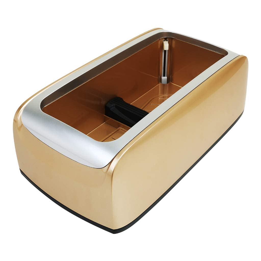 Distributore Automatico di Copriscarpe, distributore di tappetini con 100 Copriscarpe USA e Getta per Medico, casa, Negozio e Ufficio, Oro, Copriscarpe in plastica